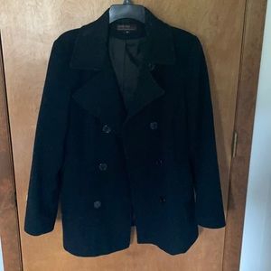 Women’s Black Pea Coat Small/Medium